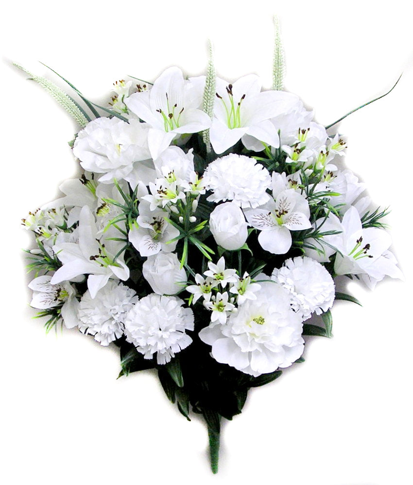 PEONY AND LILY MIXED BUSH X 40 - GPB195 - WHITE
