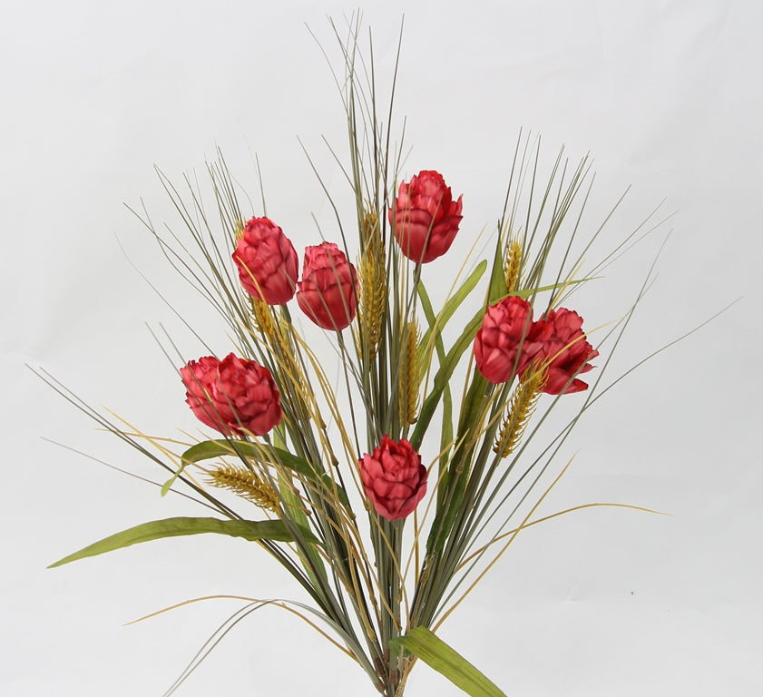 24" CALATHEA AND WHEAT MIX BUSH X16 - GPB24409 - BEAUTY