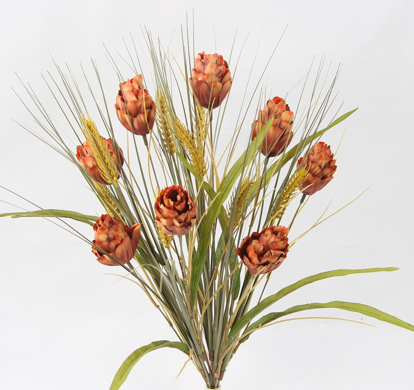 24" CALATHEA/WHEAT MX BUSH X16 - GPB24409 - RUST