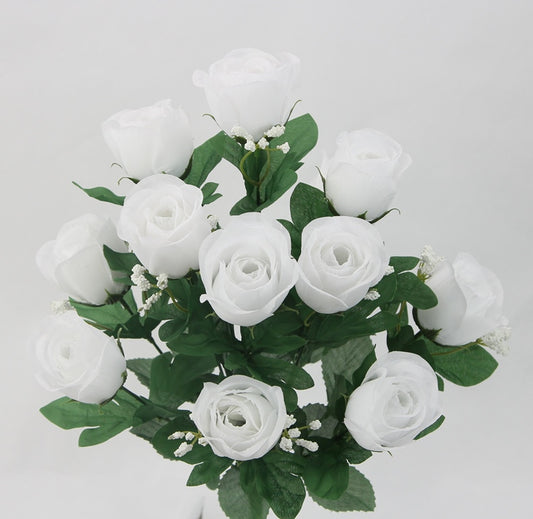 16.5" ROSE BUSH X 12-GPB25308-WHITE