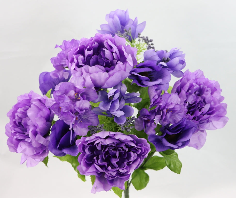 21" PEONY/ANEMONE/HYDRANGEA-GPB253100-LAV MIX
