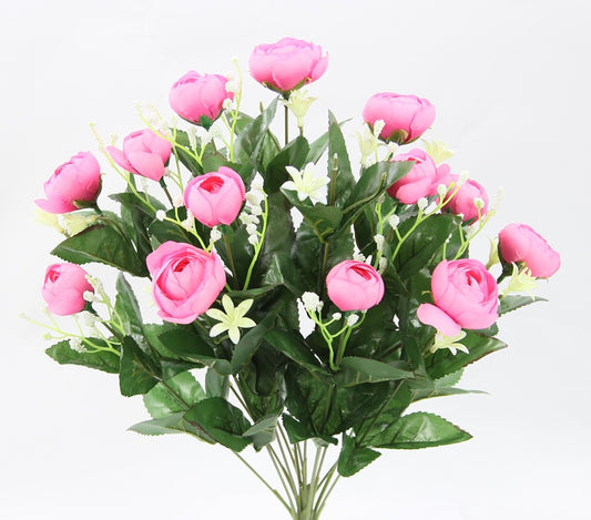 20" RANUNUCLUS WITH FILLER BUSH-GPB253116-PINK