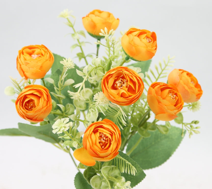12" RANUNCULUS BUSH X 5-GPB25367-ORANGE