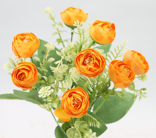12" RANUNCULUS BUSH X 5-GPB25367-ORANGE