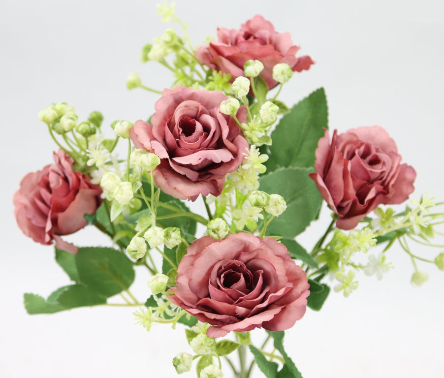 11" ROSE BUSH X 5-GPB25370-MAUVE