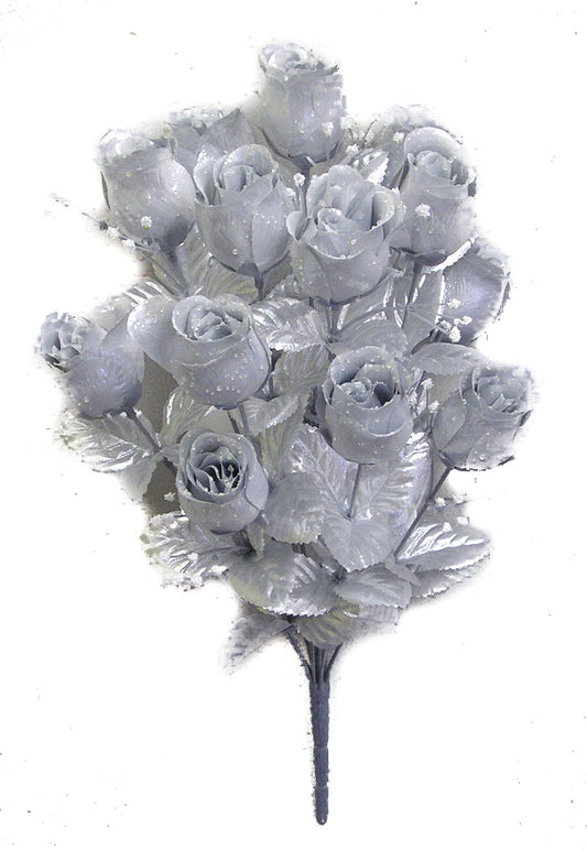 ROSE BUD BUSH X 14 - GPB265G-SILVER