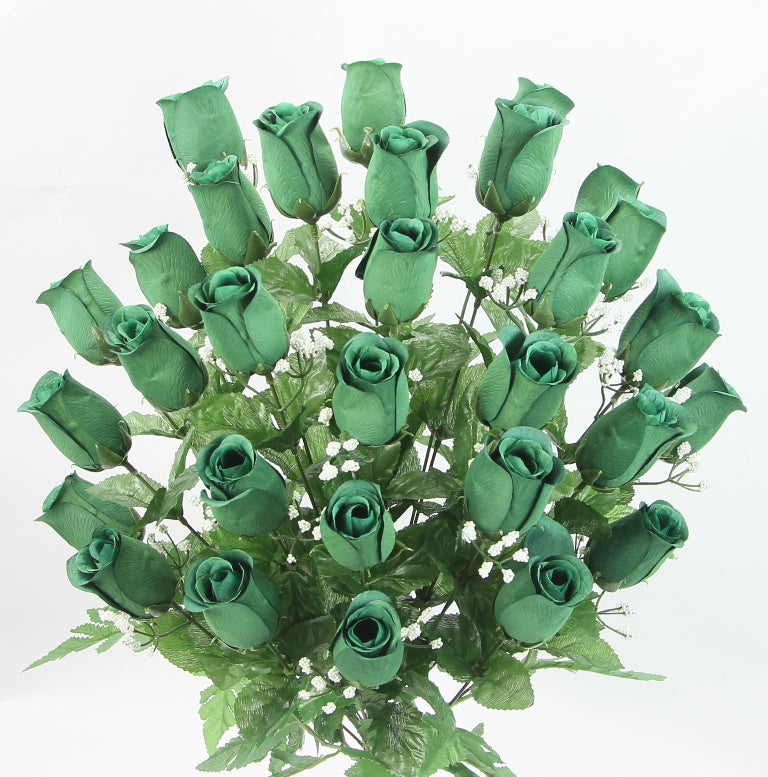 M.P. ROSE BUD BUSH X 30 - GPB8379-EMERALD