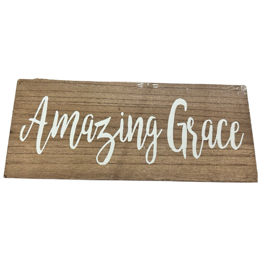 Wood Amazing Grace Sign - 70567