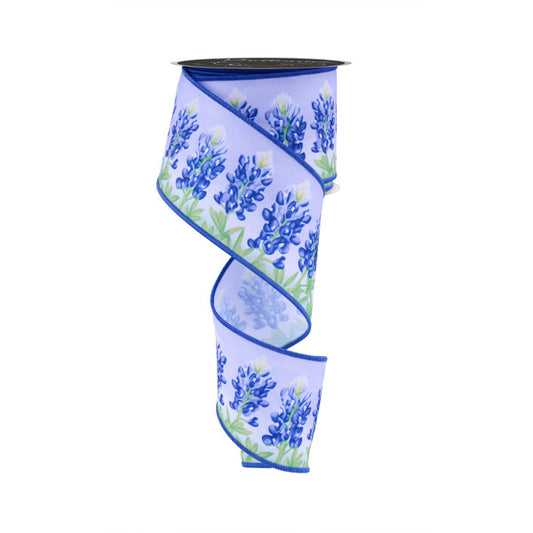 2.5"X10YD D'LUX BLUEBONNETS - MULTI BLUE - LS1037