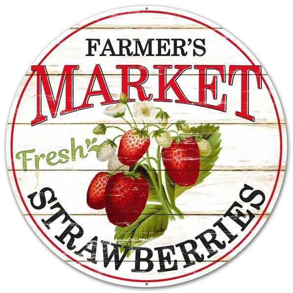 12"DIA FARMER'S MARKET STRAWBERRIES - MD0341