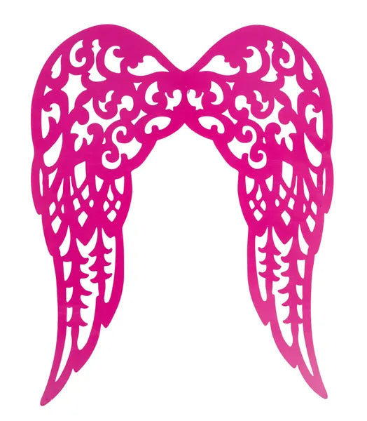 24"H X 20"L FILIGREE ANGEL WINGS -HOT PINK- MD153811