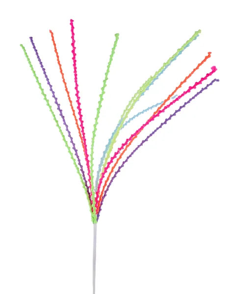 35"L GLTTR/BALL/ROPE DANGLING SPRAY-NEON-MN049517