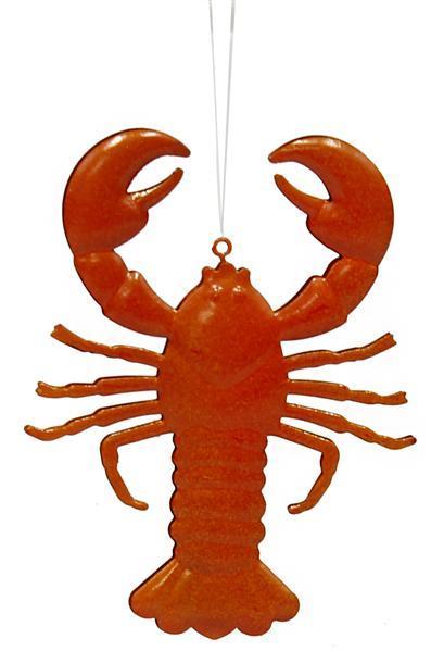 5"H X 3.75"W TIN CRAWFISH ORNAMENT - MS1363