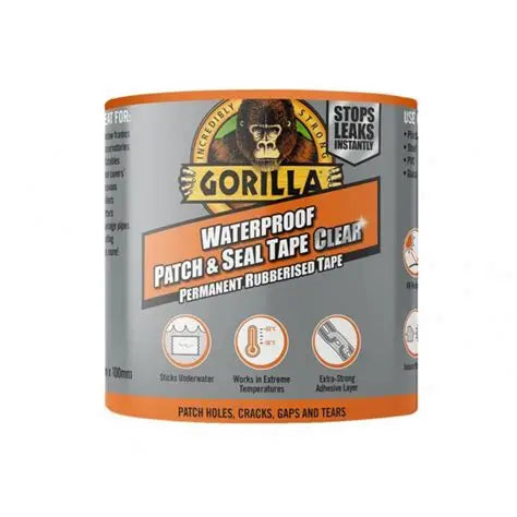 Gorilla Glue Waterproof Patch and Seal Tape 8 FT-CLEAR-01642