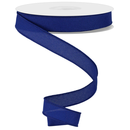 7/8"X25YD VALUE FAUX BURLAP - ROYAL BLUE - RC500525