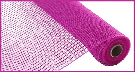 10"X10YD WIDE FOIL MESH - HOT PINK W/HOT PINK FOIL - RE136611