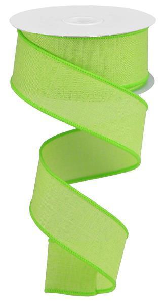 1.5"X10YD ROYAL BURLAP-LIME GREEN-RG1278H2