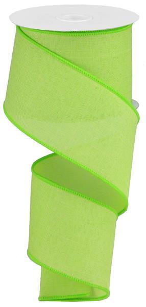 2.5"X10YD LIME GREEN ROYAL BURLAP - RG1279H2