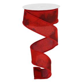 1.5"X10YD WATERCOLOR BLEND - CREAM, BURGUNDY, CRANBERRY, RED - RGB11202C