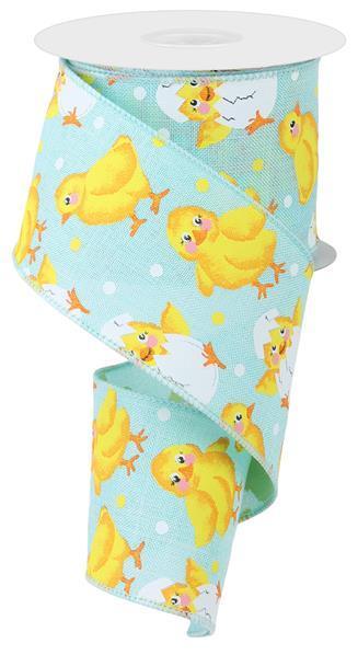 2.5"X10YD BABY CHICKS ON ROYAL - RGE1090H1