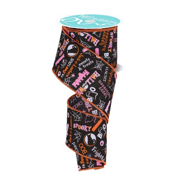 2.5"X10YD HALLOWEEN WORDS - RGF1305J6