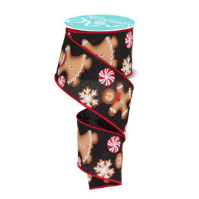 2.5"X10YD GINGERBREAD - BLACK RED BROWN - RGF140602