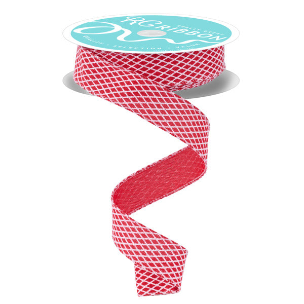 7/8"X10YD MINI HARLEQUIN - RED/WHITE - RGF769524