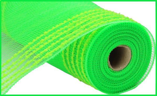 10.25"X10YD LIME GREEN DRIFT/PP WIDE BORDER MESH - RY811430