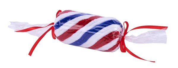 11.375"L x 2.375"Dia Peppermint Stick-Red/White/Blue-XC116936