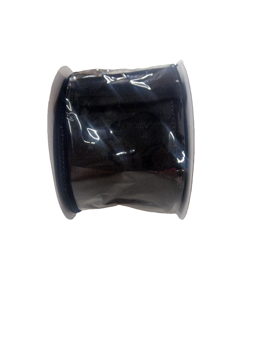 2.5 X 10YD black Taffeta Ribbon - 254955