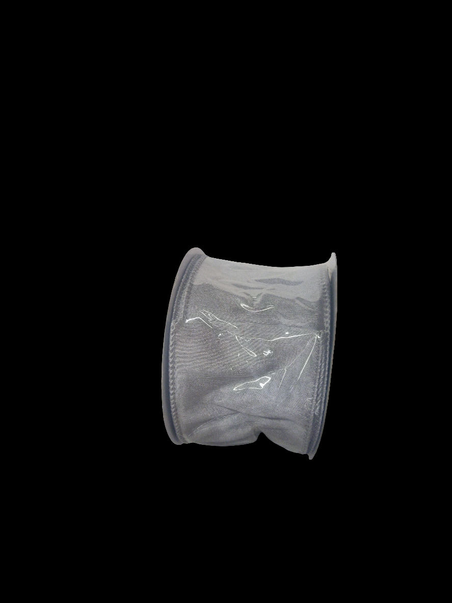 2.5 X 10YD light gray Taffeta Ribbon - 254955