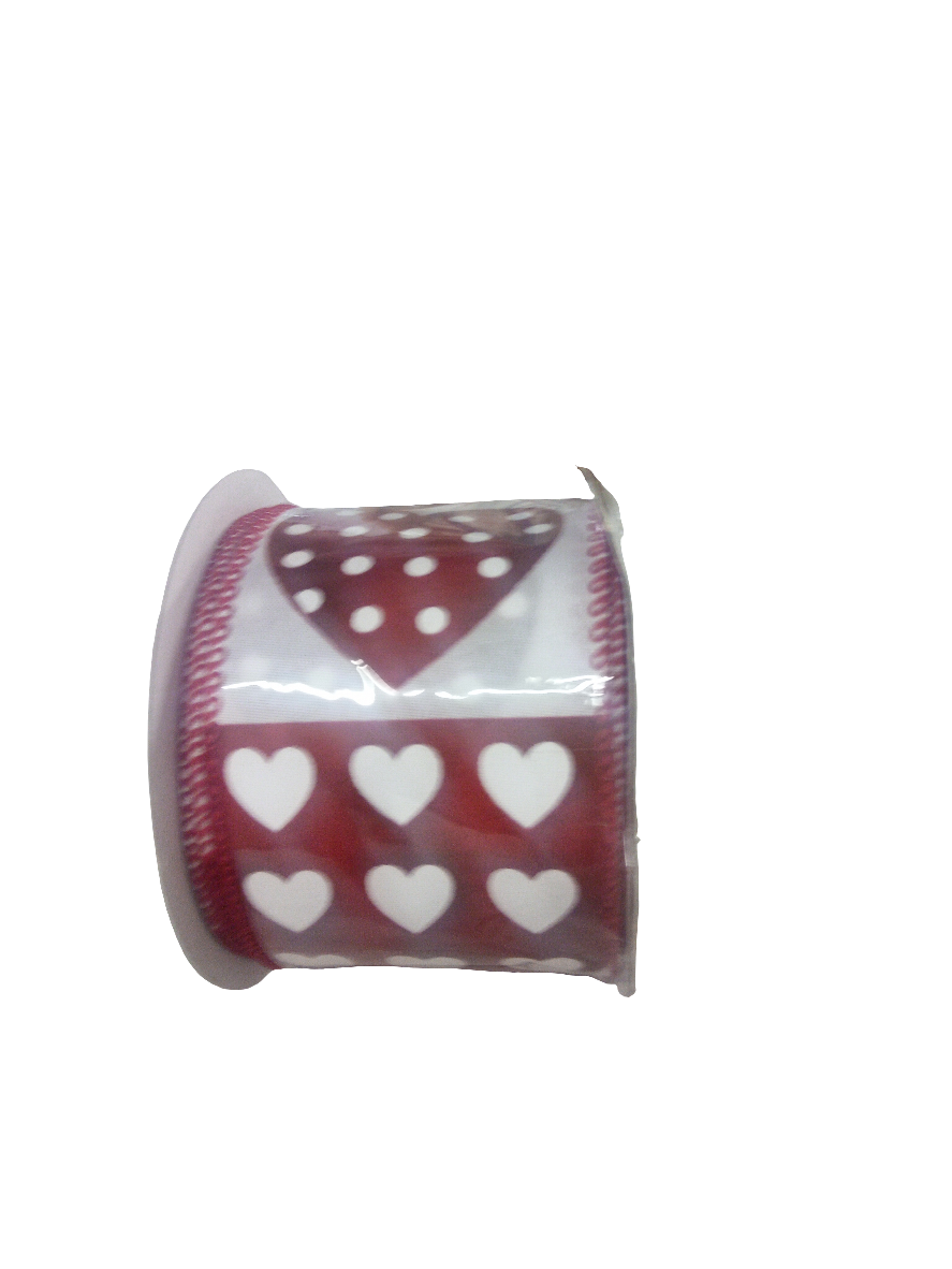 2.5 X 10YD heart Ribbon - 153940