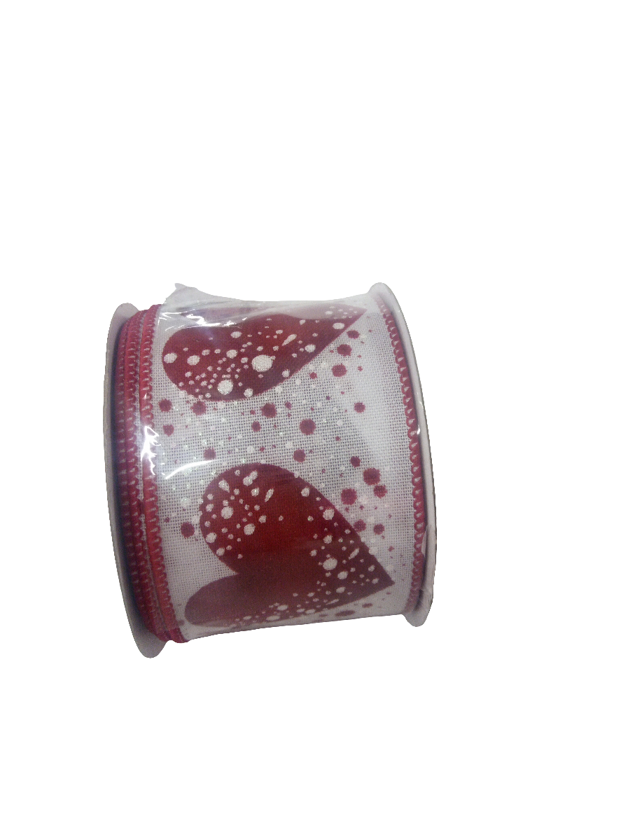 2.5 X 10YD heart Ribbon - 110274