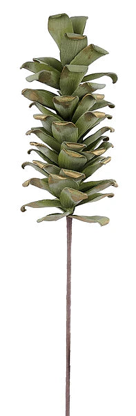 12"H X 3"DIA EVA PINECONE PICK, 25"OAL- GREEN/GOLD- XD330486
