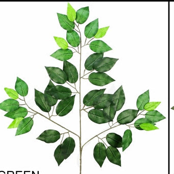 DELUXE FICUS SPRAY X 3 W 42 LVS (Pack of 12) - GG004-GREEN