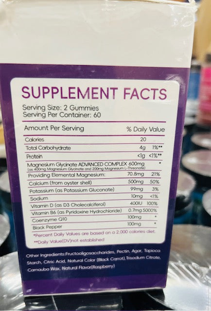 600 mg MAGNESIUM GLYCINATE GUMMIES-GRAPE-X004C4DDoZ