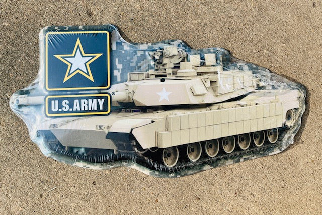 15" X 8" U.S. ARMY TANK ALUMINUM DIE CUT SIGN-45026