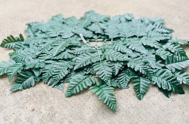 LEATHER FERN SADDLE-GS088-GRN