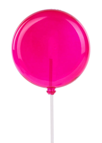 100Mm Clear Hot Pink Lollipop W/Stick, 9.75"Oal-XC116210