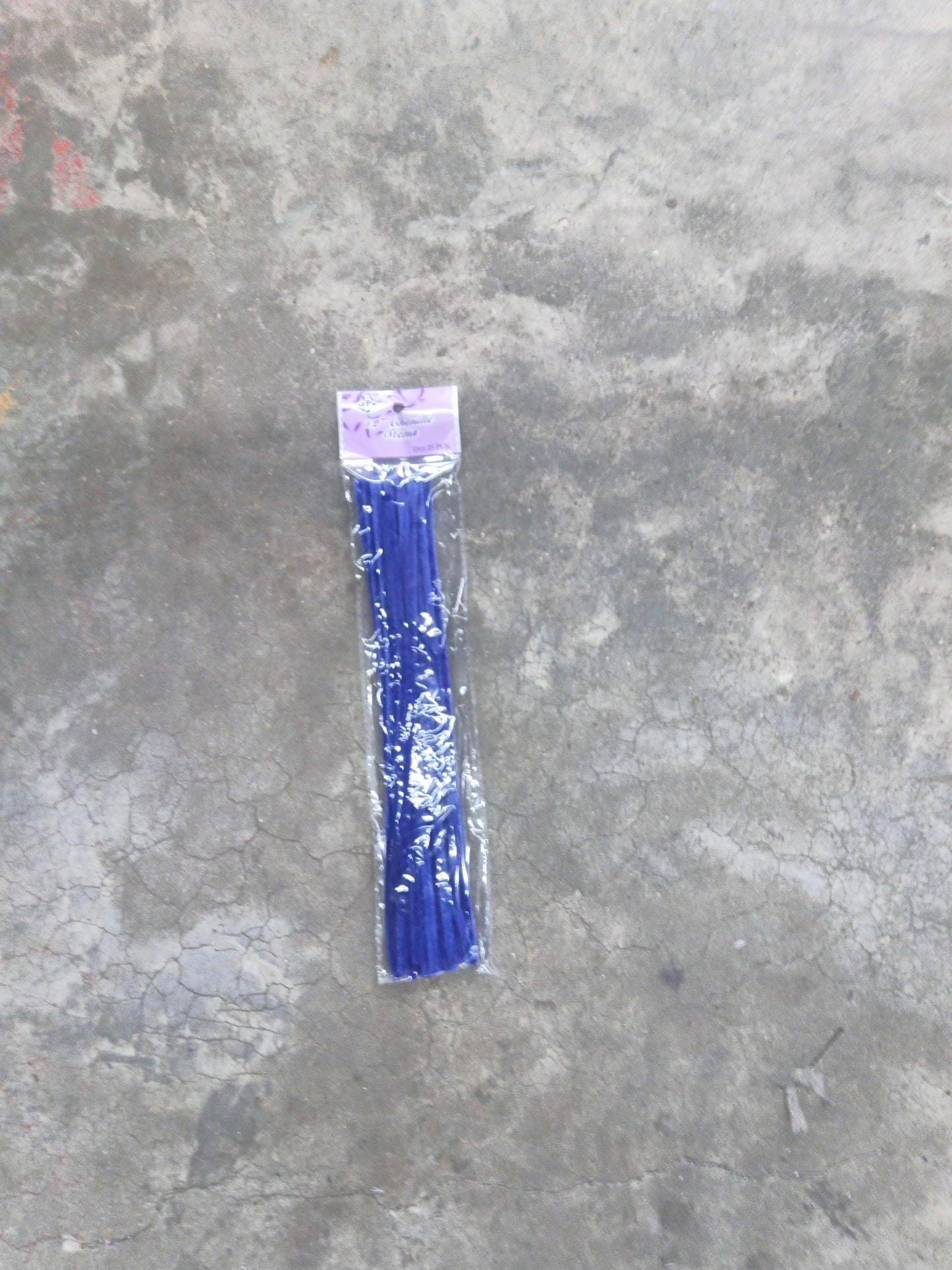 12"Chenille Stems R.Blue 25pcs-7152