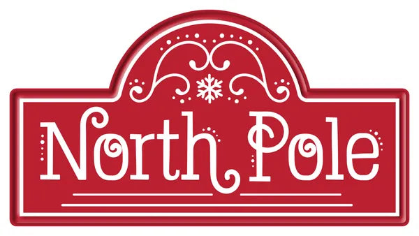 15"L X 8"H NORTH POLE STREET SIGN- MD169030