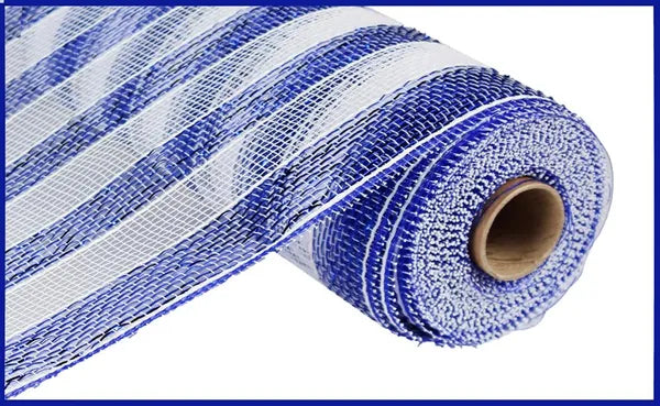 10"X10YD STRIPE MESH BLUE/WHITE-RE1316N6