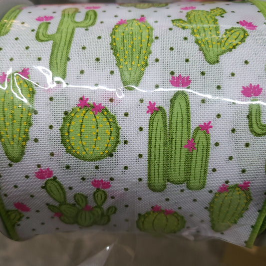 4" x 10 yards cactus ribbon-RGA163927