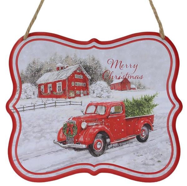 7"W X 6"H Truck Farmhouse wood Sign