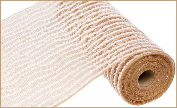 10.25"X10YD Jute Snowdrift MESH