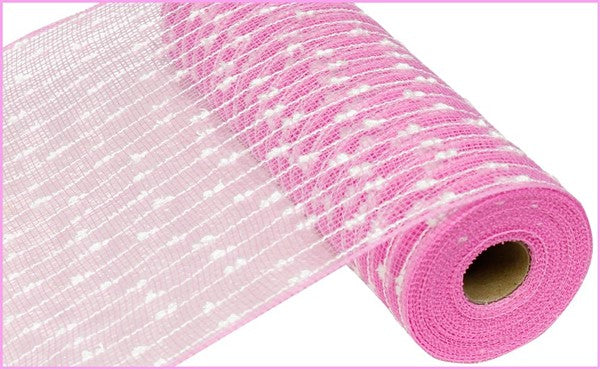10.25"X10YD pink poly snowball mesh