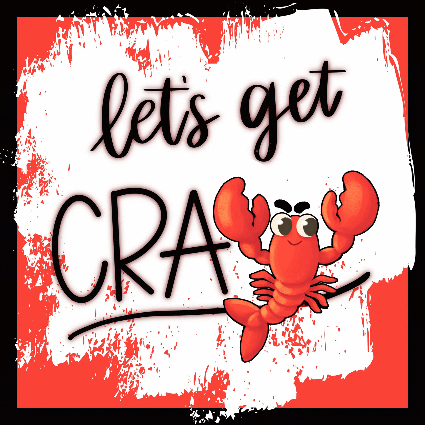 12" crawfish Louisiana metal sign