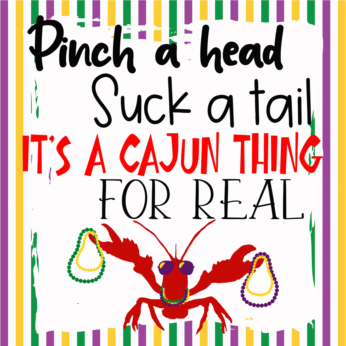 12" crawfish Louisiana metal sign