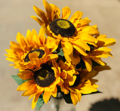 SUNFLOWER BUSH X 12-GOLD-GPB22401