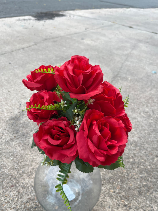ELEGANT ROSE X 9-RED-52544